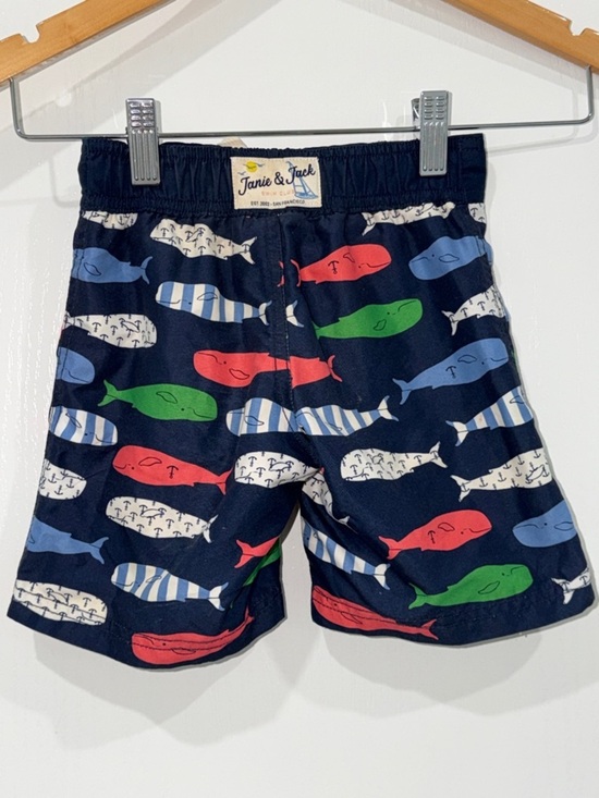 Janie and Jack Other - Janie and Jack Navy Whale Print Swim Shorts - Blue/Red/Green size 3